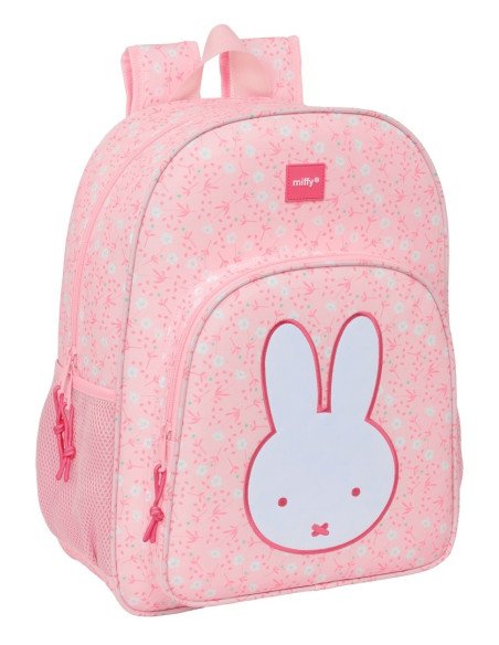 Mochila Adaptable A Carro Miffy "Flores" | Reino Escolar: Mochilas y Regalos