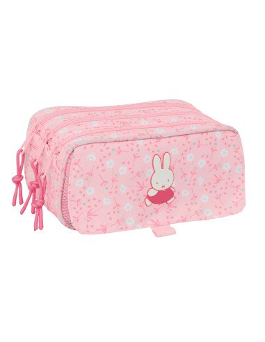 Portatodo Triple Big Miffy "Flores" | Reino Escolar: Mochilas y Regalos
