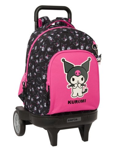 Mochila Grande Con Ruedas Compact Evol. Ext. Kuromi | Reino Escolar: Mochilas y Regalos