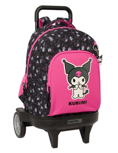Mochila Grande Con Ruedas Compact Evol. Ext. Kuromi | Reino Escolar: Mochilas y Regalos