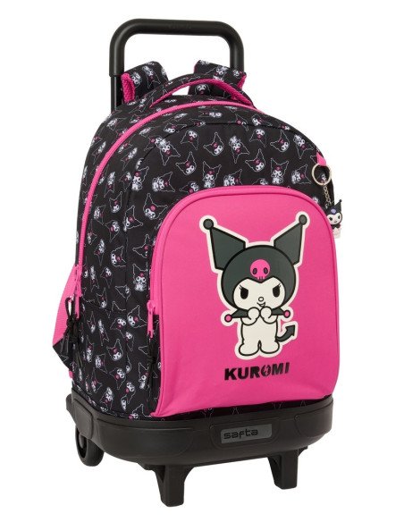 Mochila Grande Con Ruedas Compact Extraible Kuromi | Reino Escolar: Mochilas y Regalos