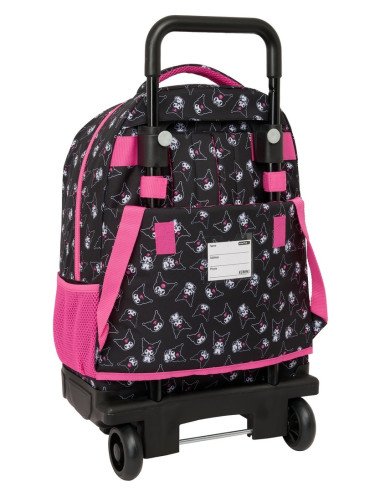 Mochila Grande Con Ruedas Compact Extraible Kuromi | Reino Escolar: Mochilas y Regalos