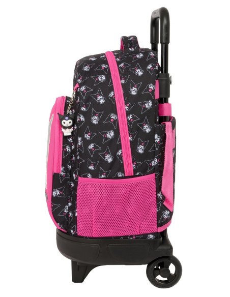 Mochila Grande Con Ruedas Compact Extraible Kuromi | Reino Escolar: Mochilas y Regalos