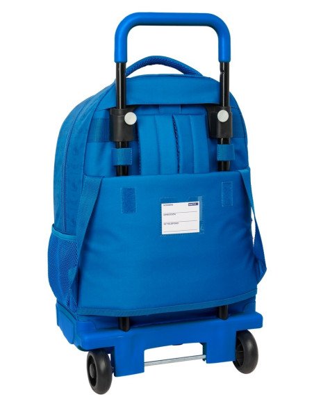 Mochila Grande Con Ruedas Compact Extraible Superman | Reino Escolar: Mochilas y Regalos