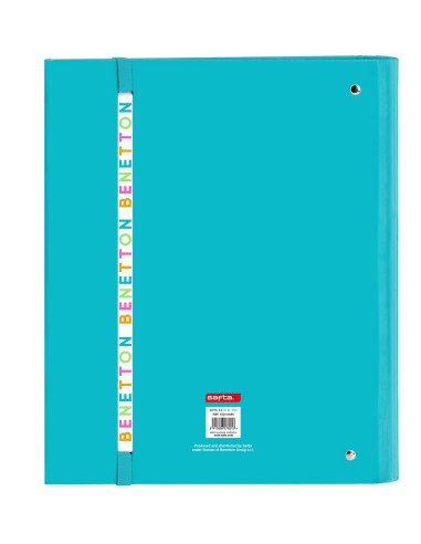 Carpeta 4 Anillas De 35Mm Con Recambio A4 100 Hojas Con Goma Y 5 Separadores Benetton | Reino Escolar: Mochilas y Regalos