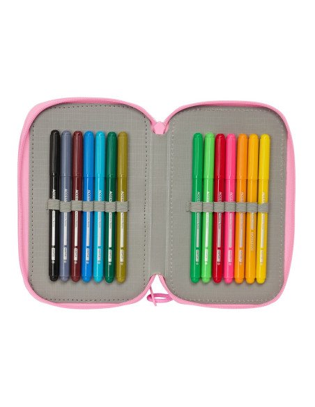 Plumier Triple 37 Pcs Blackfit8 "Smile" | Reino Escolar: Mochilas y Regalos