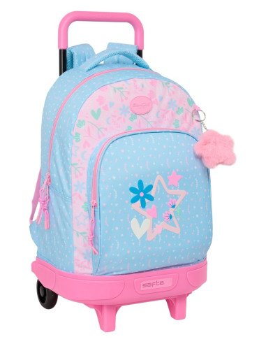 Mochila Grande Con Ruedas Compact Extraible Blackfit8 "Smile" | Reino Escolar: Mochilas y Regalos