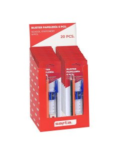 Exp. 20 Pcs. Blister Papeleria 6 Pcs Safta | Reino Escolar: Mochilas y Regalos