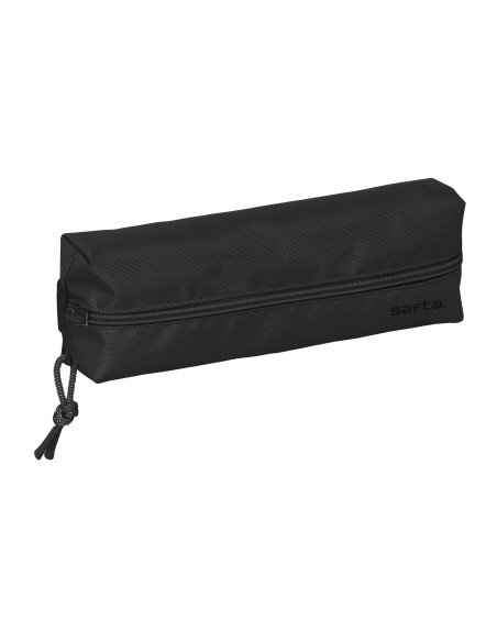 Portatodo Rectangular Con Goma Elast. 22Cm Safta "Black" | Reino Escolar: Mochilas y Regalos