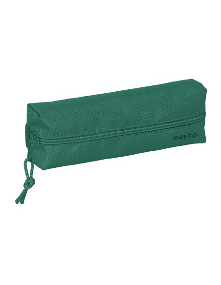 Portatodo Rectangular con Goma Elast. 22Cm Safta "Dark Green" | Reino Escolar: Mochilas y Regalos
