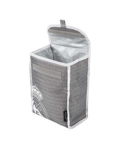Porta-Alimentos Térmico Plegable Gris Real Madrid | Reino Escolar: Mochilas y Regalos 2