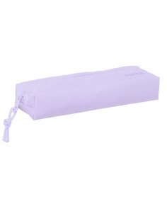 Portatodo Rectangular con Goma Elast. 22Cm Safta "Light Purple" | Reino Escolar: Mochilas y Regalos