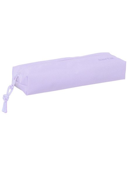 Portatodo Rectangular con Goma Elast. 22Cm Safta "Light Purple" | Reino Escolar: Mochilas y Regalos
