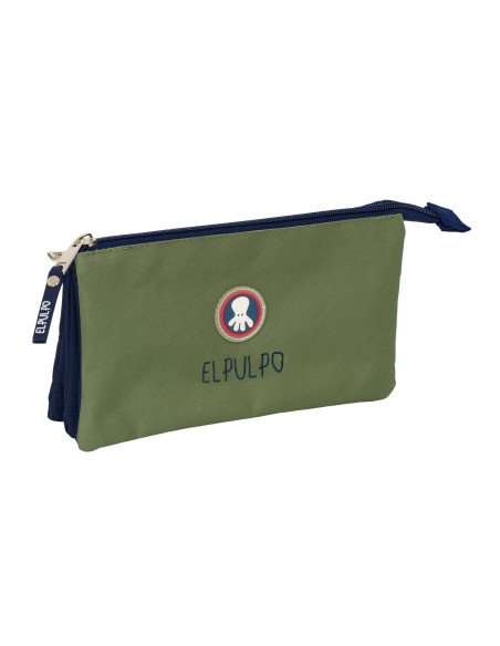 Portatodo Triple El Pulpo "Verde" | Reino Escolar: Mochilas y Regalos