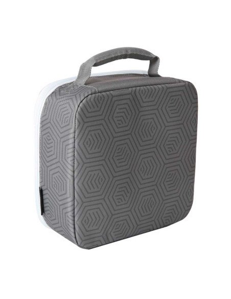 Porta-Alimentos Térmico + Botella + Tupper Gris Real Madrid | Reino Escolar: Mochilas y Regalos
