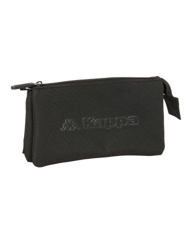 Portatodo Triple Kappa Basics "Negro" | Reino Escolar: Mochilas y Regalos