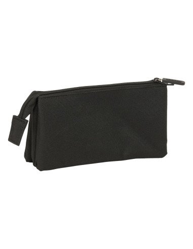 Portatodo Triple Kappa Basics "Negro" | Reino Escolar: Mochilas y Regalos