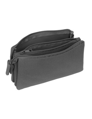 Portatodo Triple Kappa Basics "Gris" | Reino Escolar: Mochilas y Regalos
