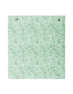 Carpeblock Pp Foam 4 Ani 35Mm con Recambio Safta "Light Green Flowers" | Reino Escolar: Mochilas y Regalos 2