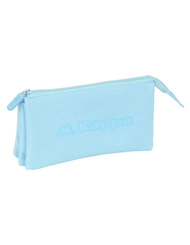Portatodo Triple Kappa Basics "Celeste" | Reino Escolar: Mochilas y Regalos