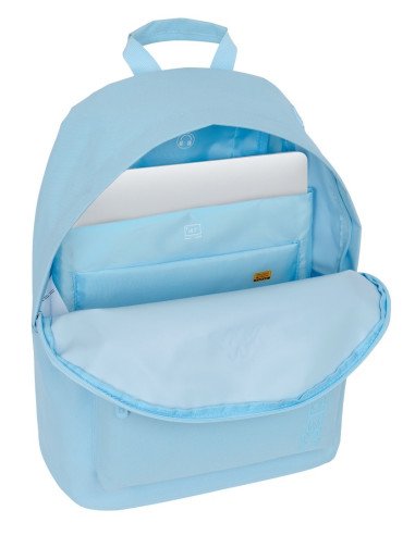 Mochila Para Portatil 14.1" Kappa Basics "Celeste" | Reino Escolar: Mochilas y Regalos