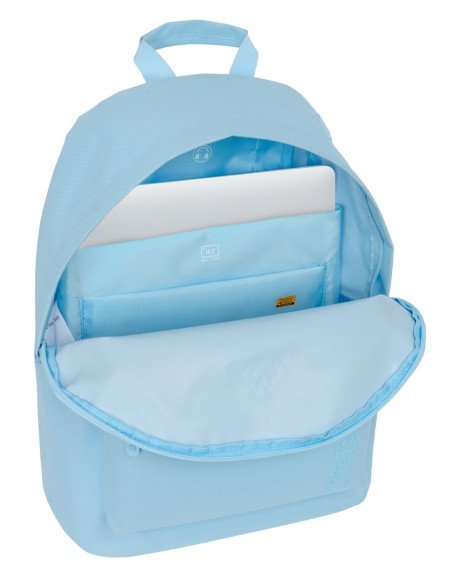Mochila Para Portatil 14.1" Kappa Basics "Celeste" | Reino Escolar: Mochilas y Regalos