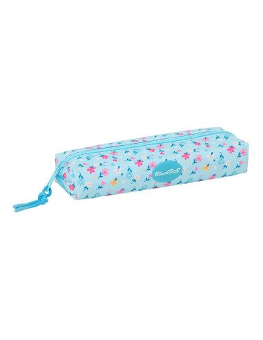 Portatodo Rectangular con Goma Elástica 22 cm Blackfit8 "Petalos"