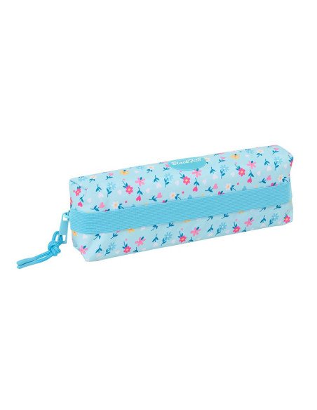 Portatodo Rectangular con Goma Elástica 22 cm Blackfit8 "Petalos"