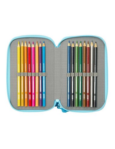 Plumier Triple 37 piezas Blackfit8 "Petalos" | Reino Escolar