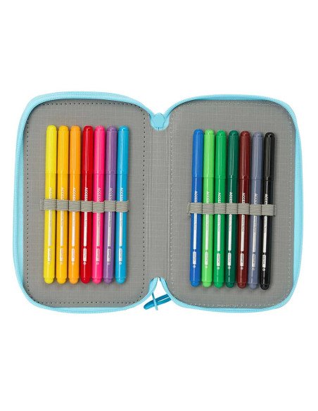 Plumier Triple 37 piezas Blackfit8 "Petalos" | Reino Escolar