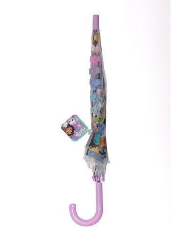 Paraguas Automático Cupula 48.5 Cm Gabby'S Dollhouse "Party" | Reino Escolar: Mochilas y Regalos