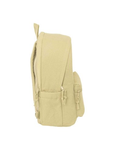 Mochila Doble Para Portatil 15.6" + Usb Safta Basic "Beige" | Reino Escolar: Mochilas y Regalos