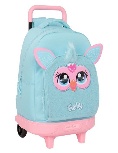 Mochila Grande Con Ruedas Compact Extraible Furby | Reino Escolar: Mochilas y Regalos