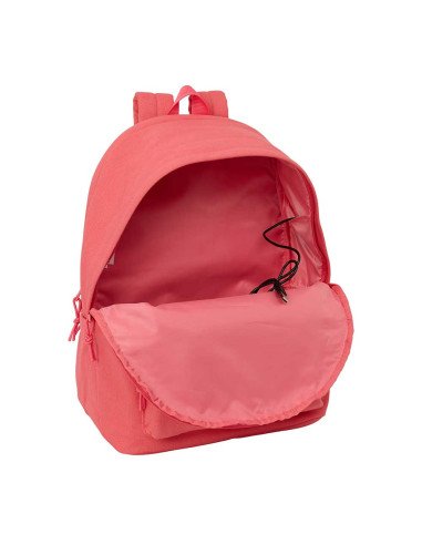 Mochila Doble para Portátil 15.6" + USB SAFTA Basic "Marsala"