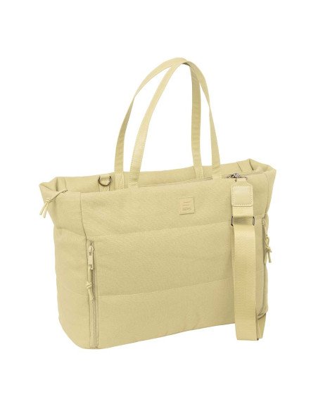 Bolso Con Bolsillo Para Portatil 14.1'' Safta Basic "Beige" | Reino Escolar: Mochilas y Regalos
