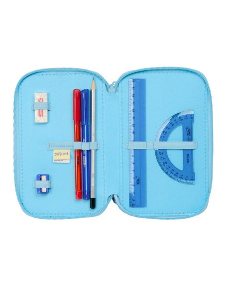 Plumier Triple 37 Pcs Stitch "Happy" | Reino Escolar: Mochilas y Regalos
