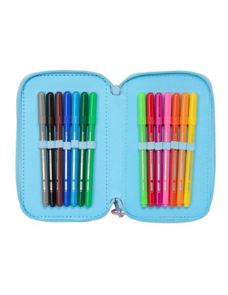 Plumier Triple 37 Pcs Stitch "Happy" | Reino Escolar: Mochilas y Regalos