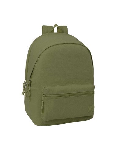 Mochila Doble Para Portatil 15.6" + Usb Safta Basic "Verde" | Reino Escolar: Mochilas y Regalos