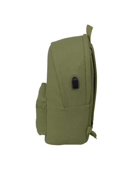 Mochila Doble Para Portatil 15.6" + Usb Safta Basic "Verde" | Reino Escolar: Mochilas y Regalos