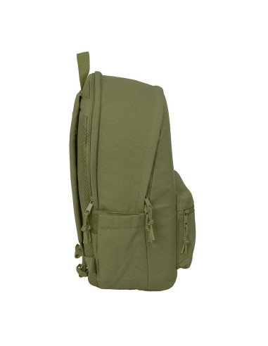 Mochila Doble Para Portatil 15.6" + Usb Safta Basic "Verde" | Reino Escolar: Mochilas y Regalos