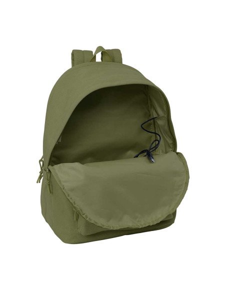 Mochila Doble Para Portatil 15.6" + Usb Safta Basic "Verde" | Reino Escolar: Mochilas y Regalos