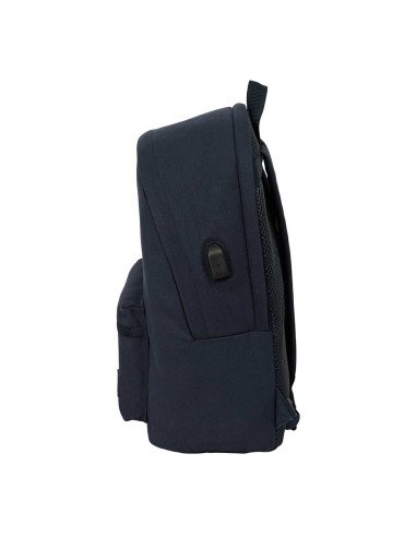 Mochila Doble para Portátil 15.6" + USB SAFTA Basic "Azul Oscuro"