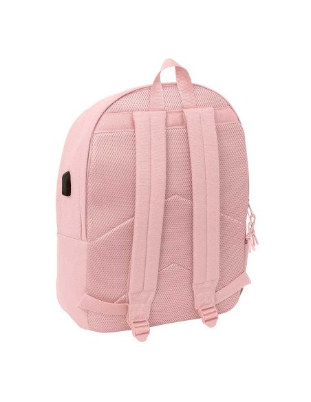 Mochila Doble Para Portatil 15.6" + Usb Safta Basic "Rosa" | Reino Escolar: Mochilas y Regalos