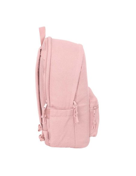 Mochila Doble Para Portatil 15.6" + Usb Safta Basic "Rosa" | Reino Escolar: Mochilas y Regalos