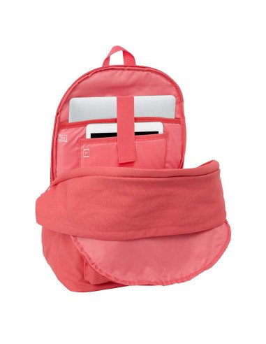Mochila Doble para Portátil 15.6" + USB SAFTA Basic "Marsala"
