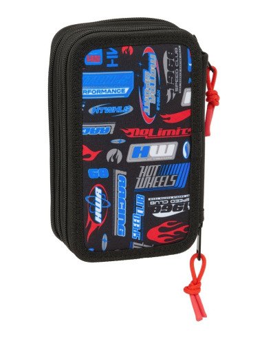Plumier Triple 37 Pcs Hot Wheels | Reino Escolar: Mochilas y Regalos