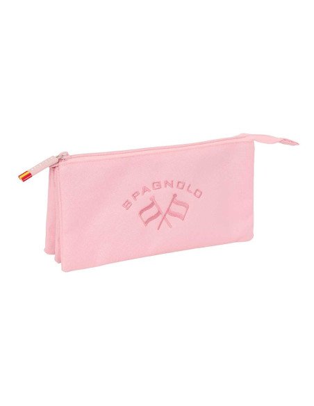Portatodo Triple Spagnolo "Rosa" | Reino Escolar: Mochilas y Regalos