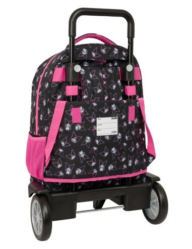 Mochila Grande Con Ruedas Compact Evol. Ext. Kuromi | Reino Escolar: Mochilas y Regalos