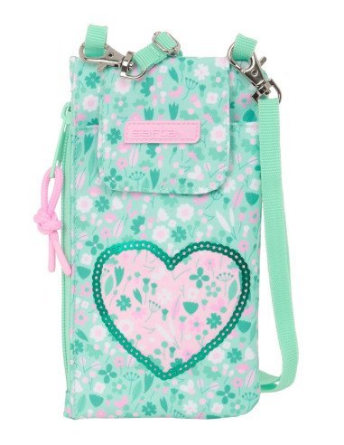 Monedero Portamovil Safta "Cuore" | Reino Escolar: Mochilas y Regalos