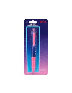Display Boligrafo Retractil 4 Colores K-Pop Demon Hunters - Stationery | Reino Escolar: Mochilas y Regalos